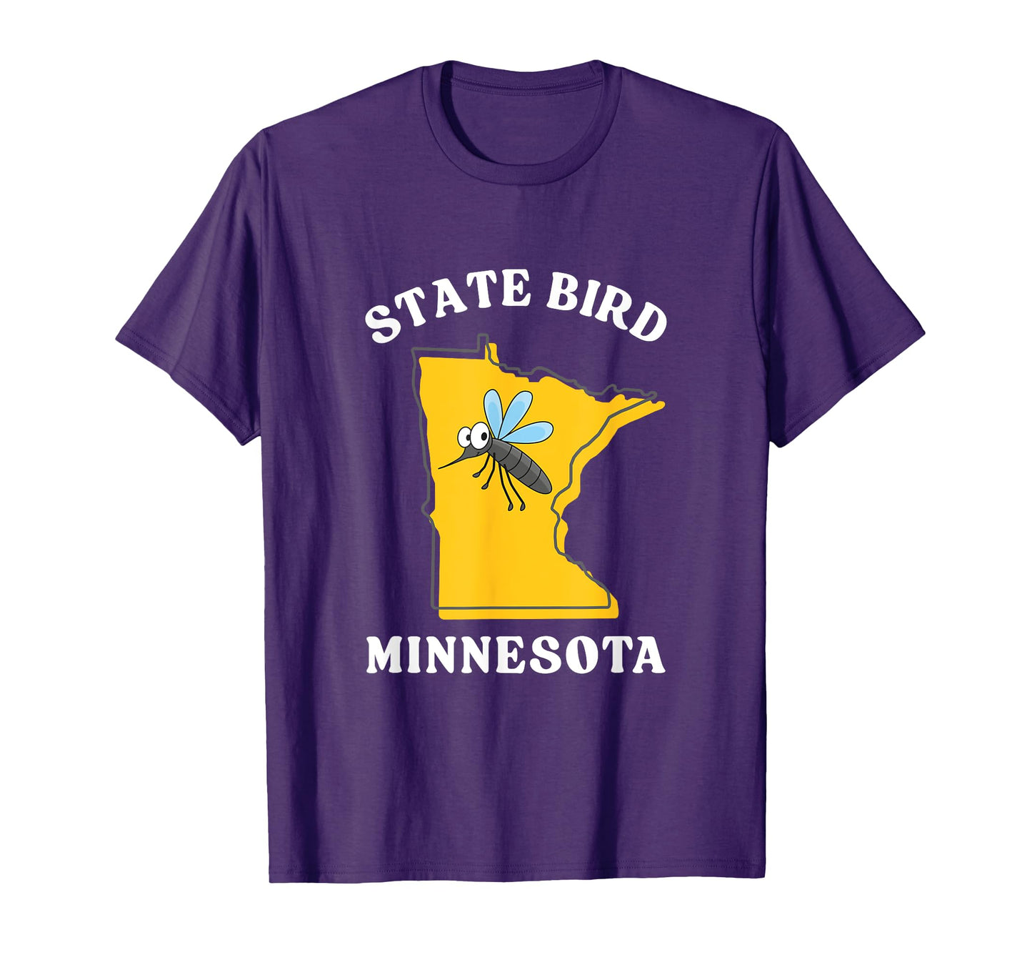 Funny Retro Minnesota Mosquito State Bird Great Lakes Humor T-Shirt
