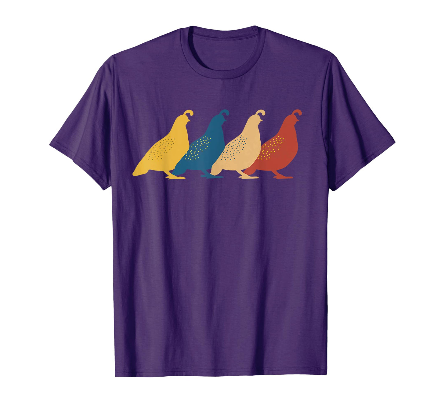 Quail Retro Bird Quails Animal T-Shirt