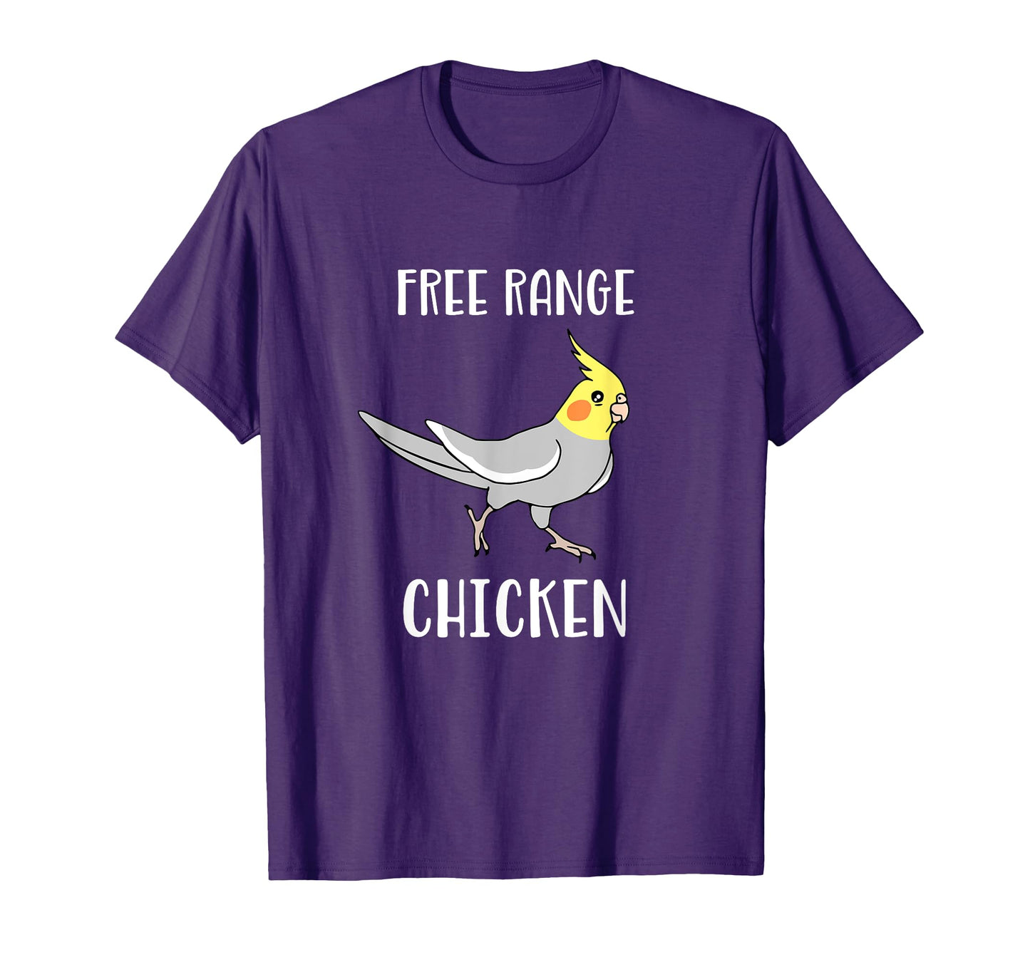 Free Range Chicken Cockatiel Funny Parrot Birb Memes T-Shirt