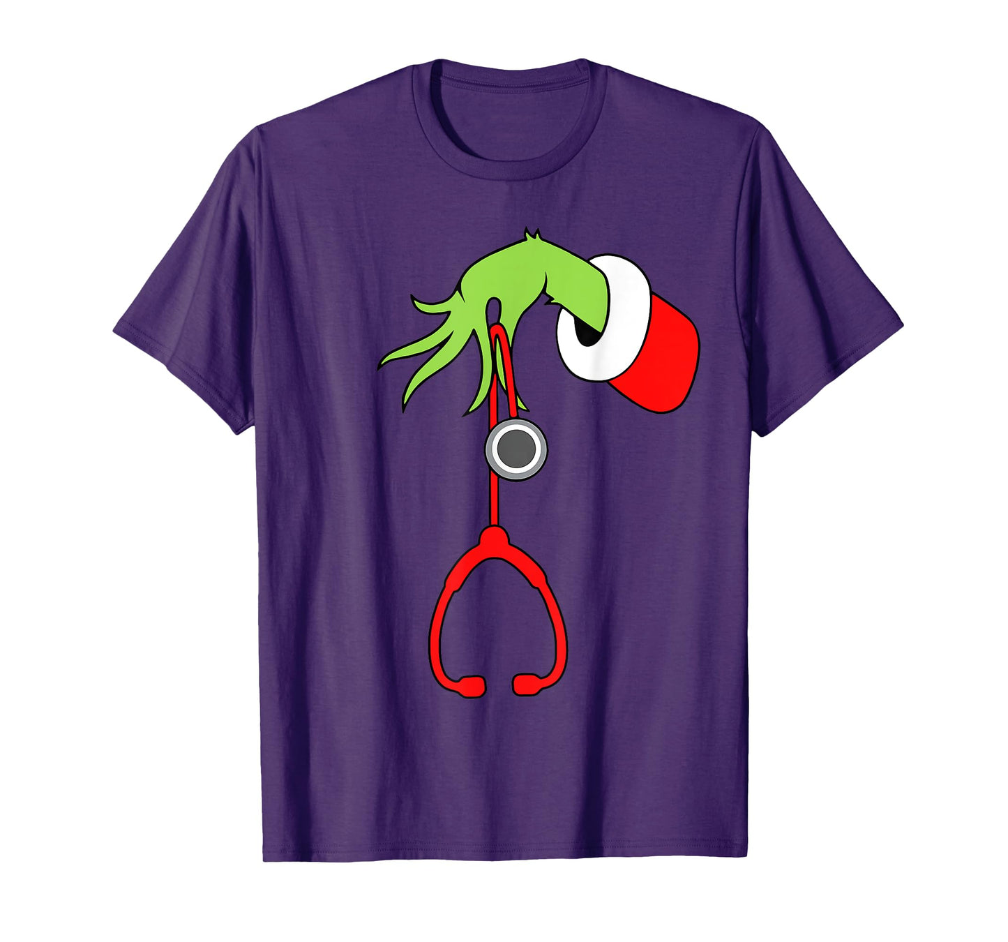 Nurse Christmas Stethoscope Nurses Xmas Pajamas PJs Women T-Shirt
