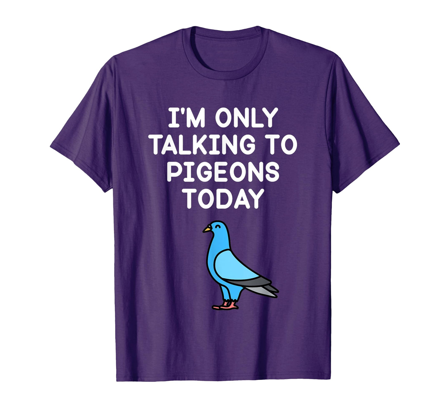 Iβm Only Talking To Pigeons Today Funny Pigeon Lover T-Shirt