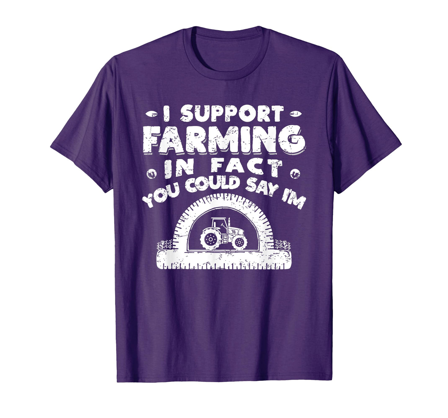 Funny Farmer Farming Tractor Pun Pro-Tractor T-Shirt