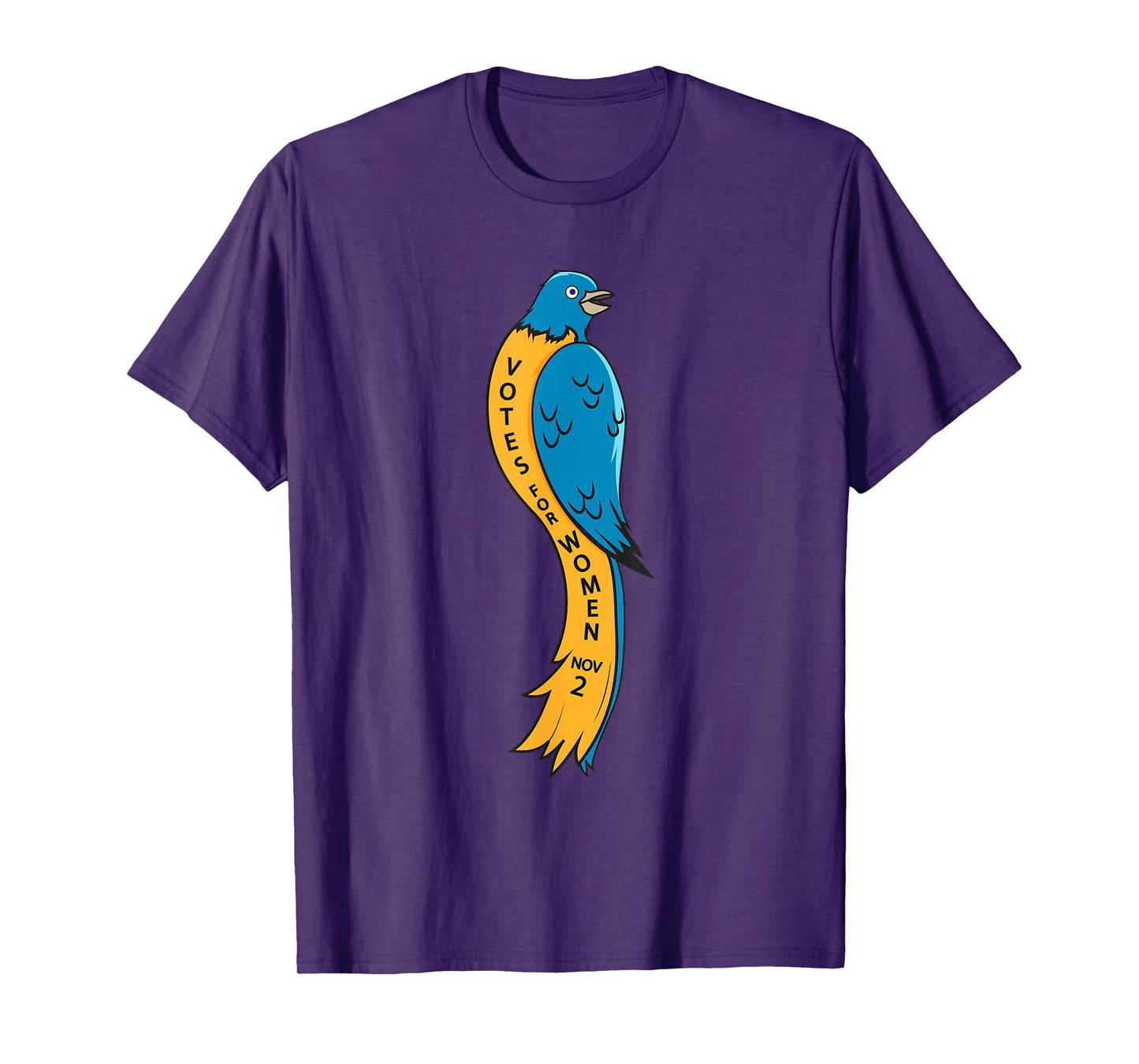 Votes For Women Suffrage Blue Bird 100 Years Feminist T-Shirt