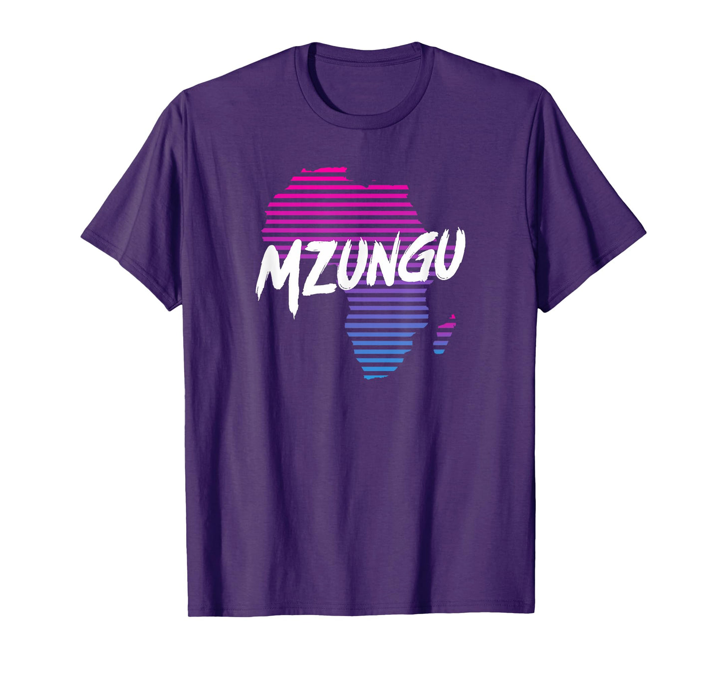 Mzungu Africa Map Vintage Retro T-Shirt T-Shirt
