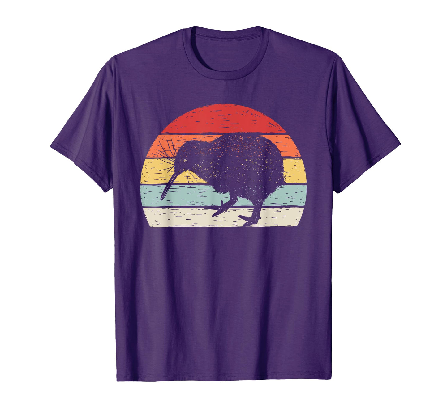 Catch Some Rays Vintage Retro Kiwi Bird T-Shirt - Women's Unisex Black Small Classic Fit Crew Neck Short Sleeve T-Shirt