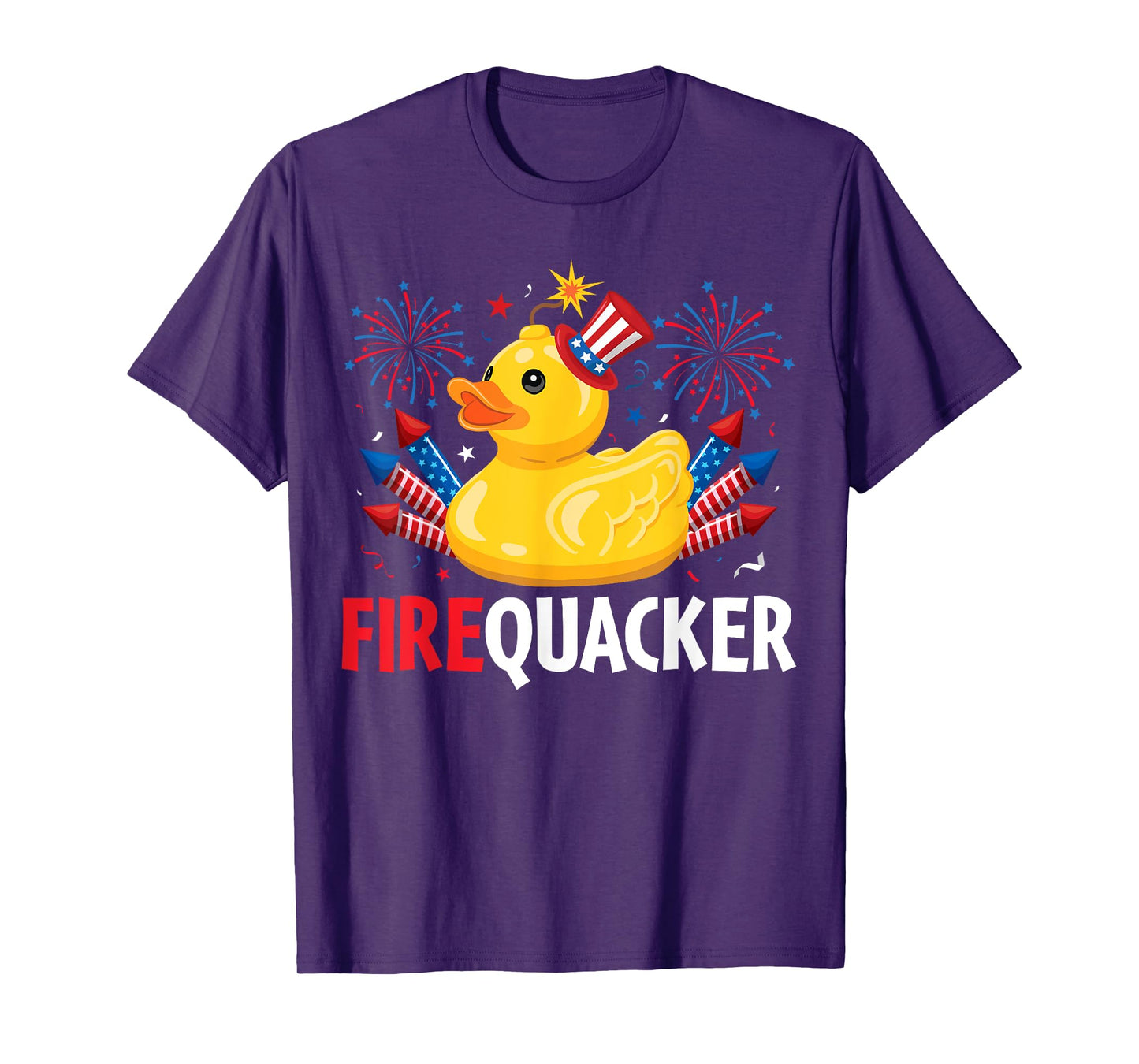 Funny Firecracker Duck 4th of July T-Shirt