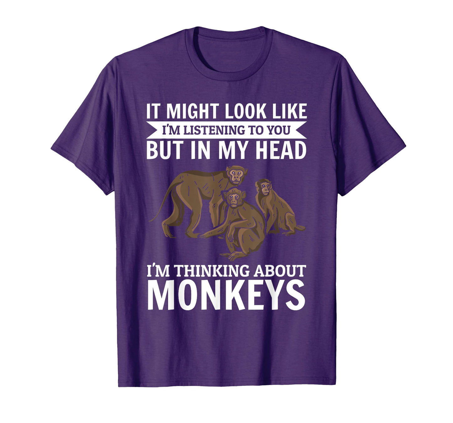 It might look like i'm listening to you - Monkey Orangutan T-Shirt