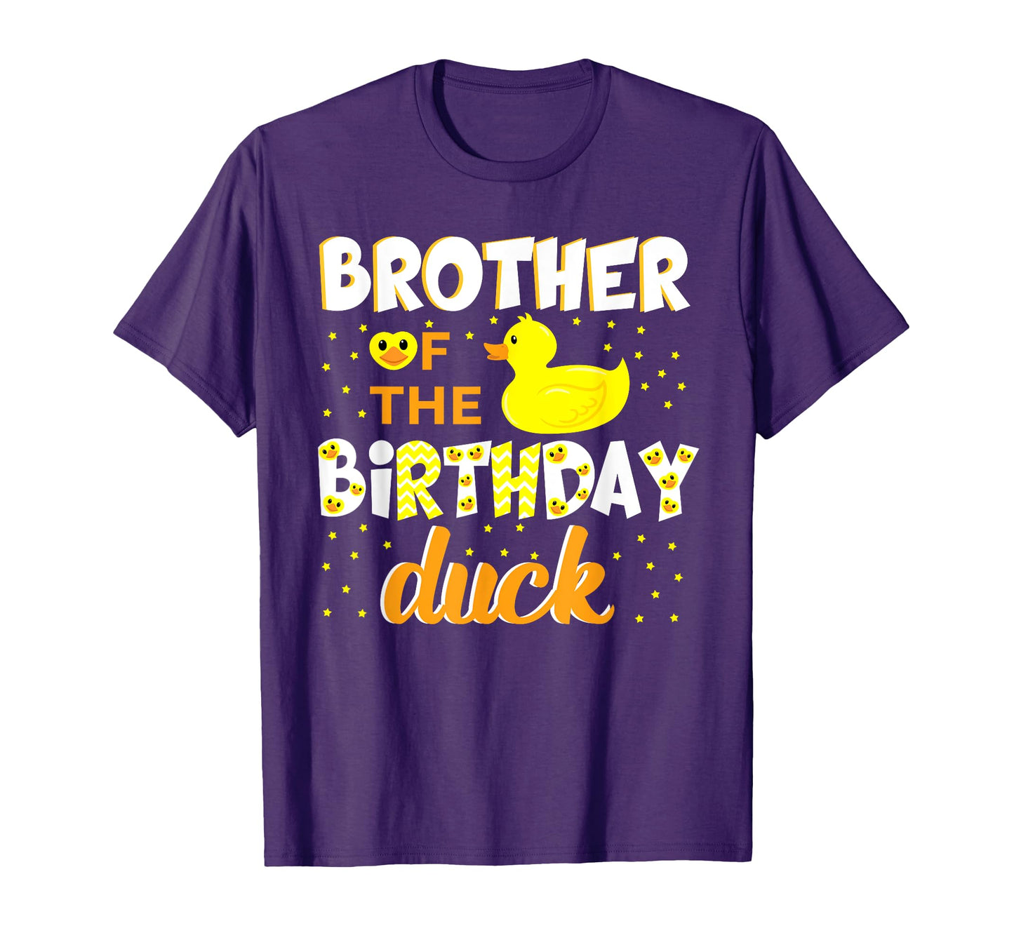 Brother Of The Birthday Duck Yellow Duck Birthday Fun T-Shirt