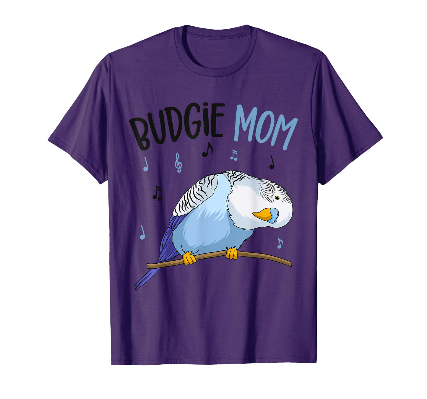 Budgie Mom Parakeet Budgerigar Funny Womens T-Shirt