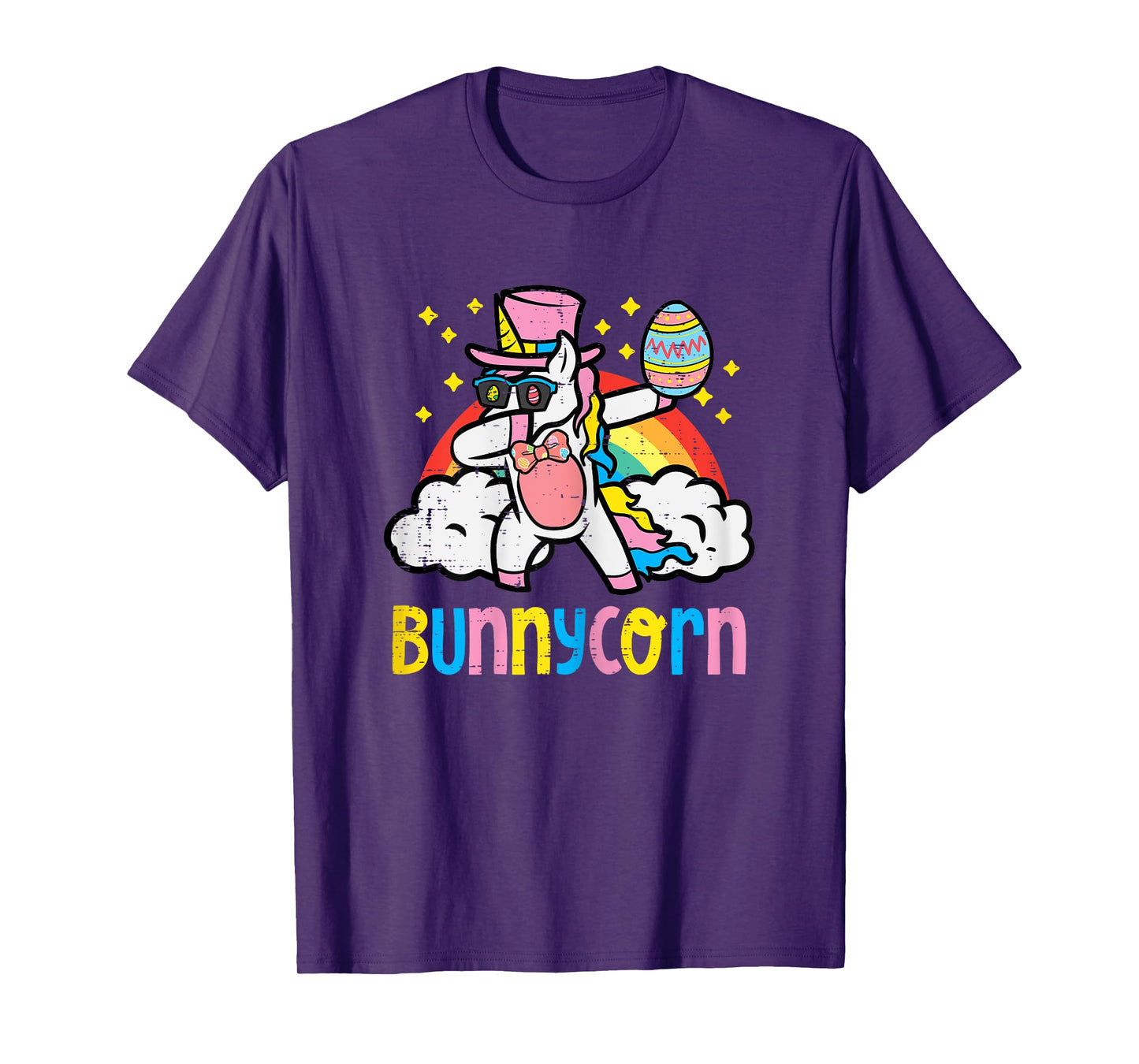 Bunnycorn Easter Unicorn Dab Dance Toddler Girls Kids Women T-Shirt