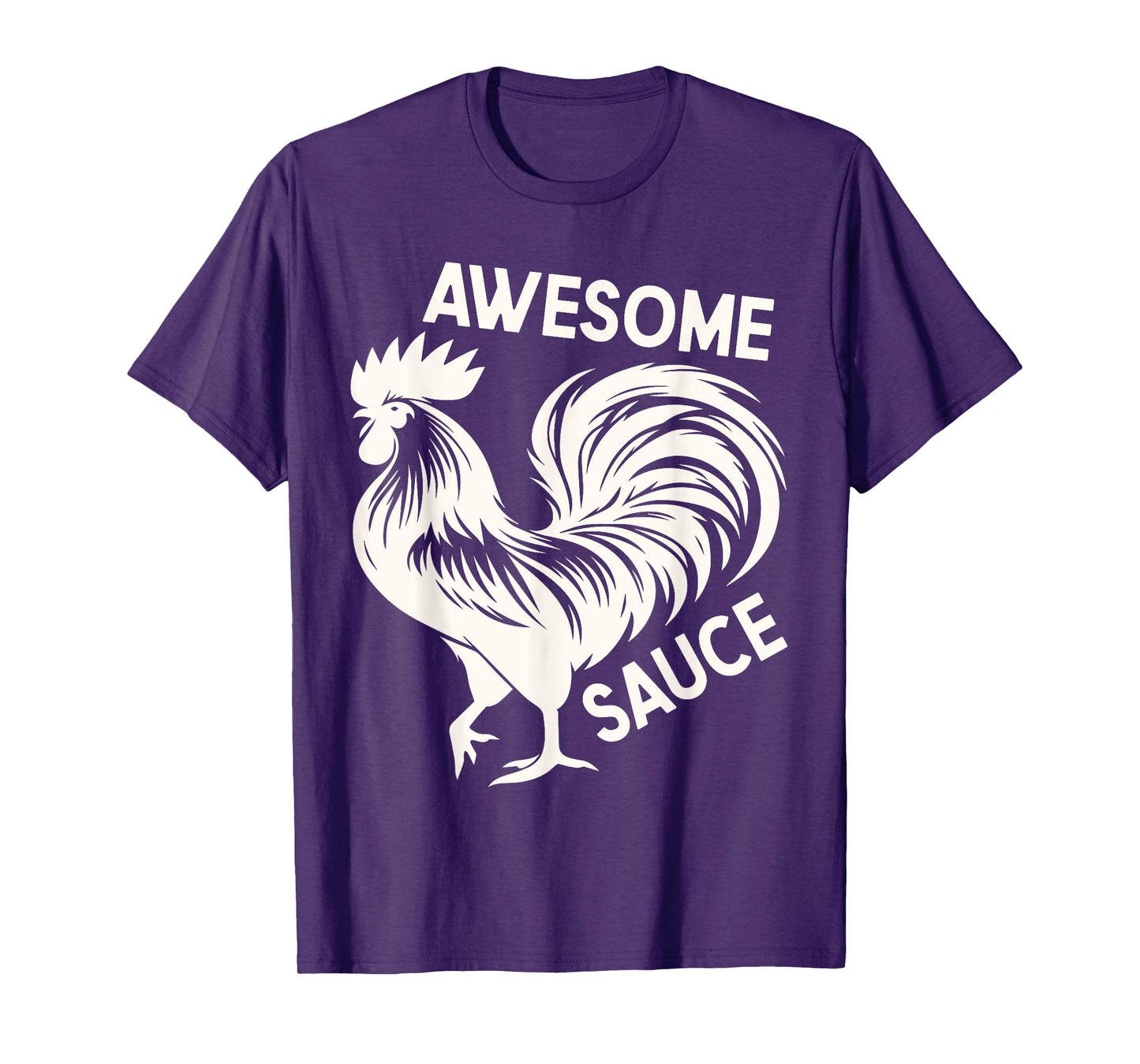 Awesome Sauce with Picture of Rooster Funny T-Shirt