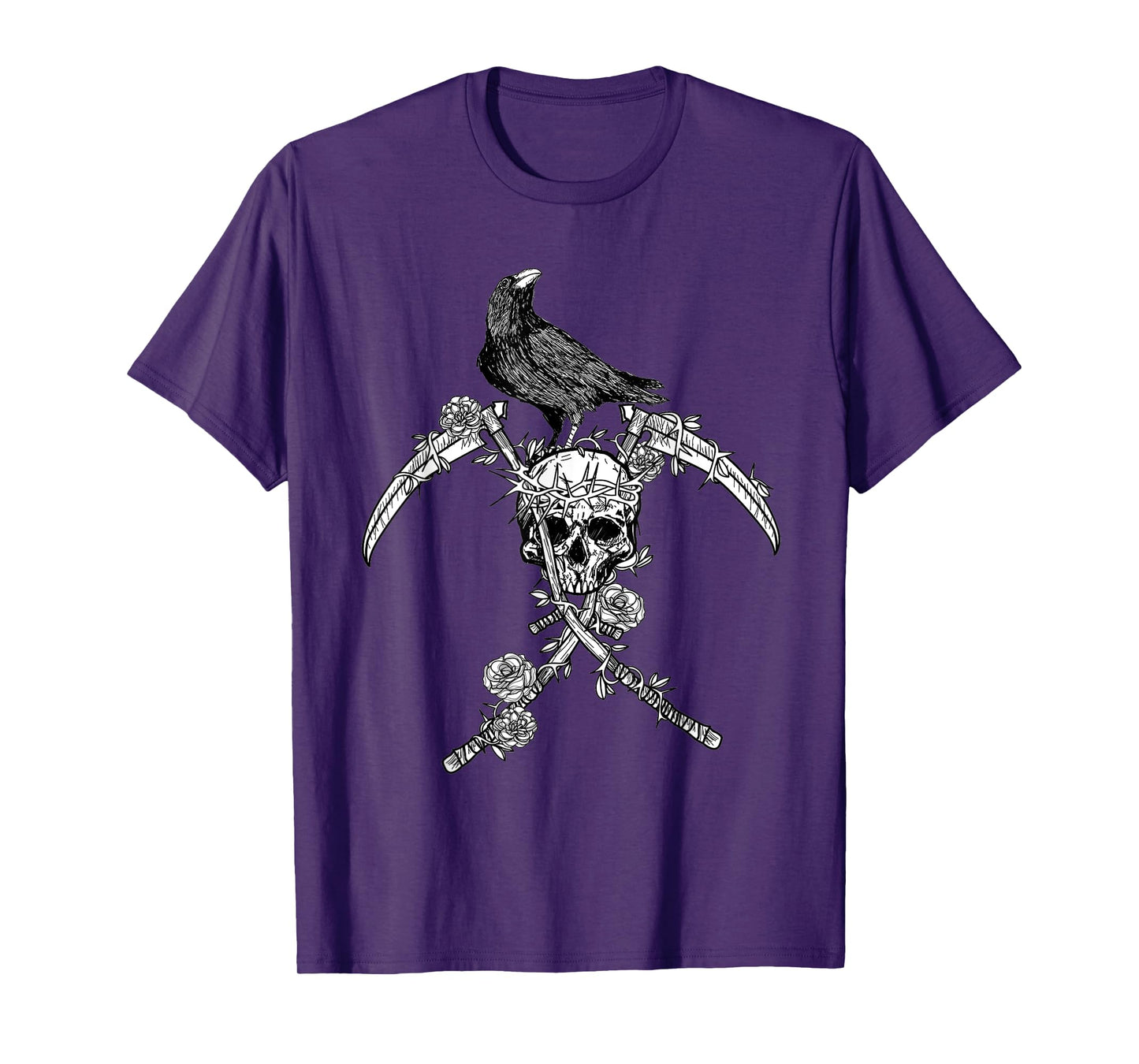 Crow Skull Raven Norse Viking Style gift for Vikings Lover T-Shirt
