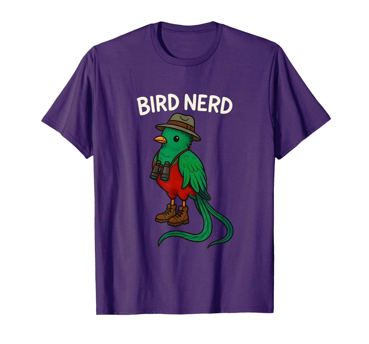Resplendent Quetzal Birdwatcher BIRD NERD Funny Birding T-Shirt