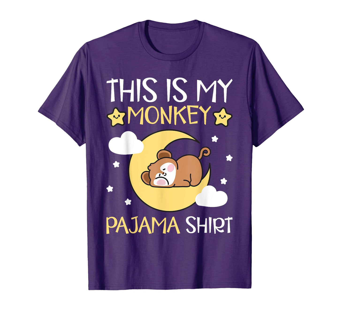 Cute PJ Teen Boys Girls PJs Funny This Is My Monkey Pajama T-Shirt