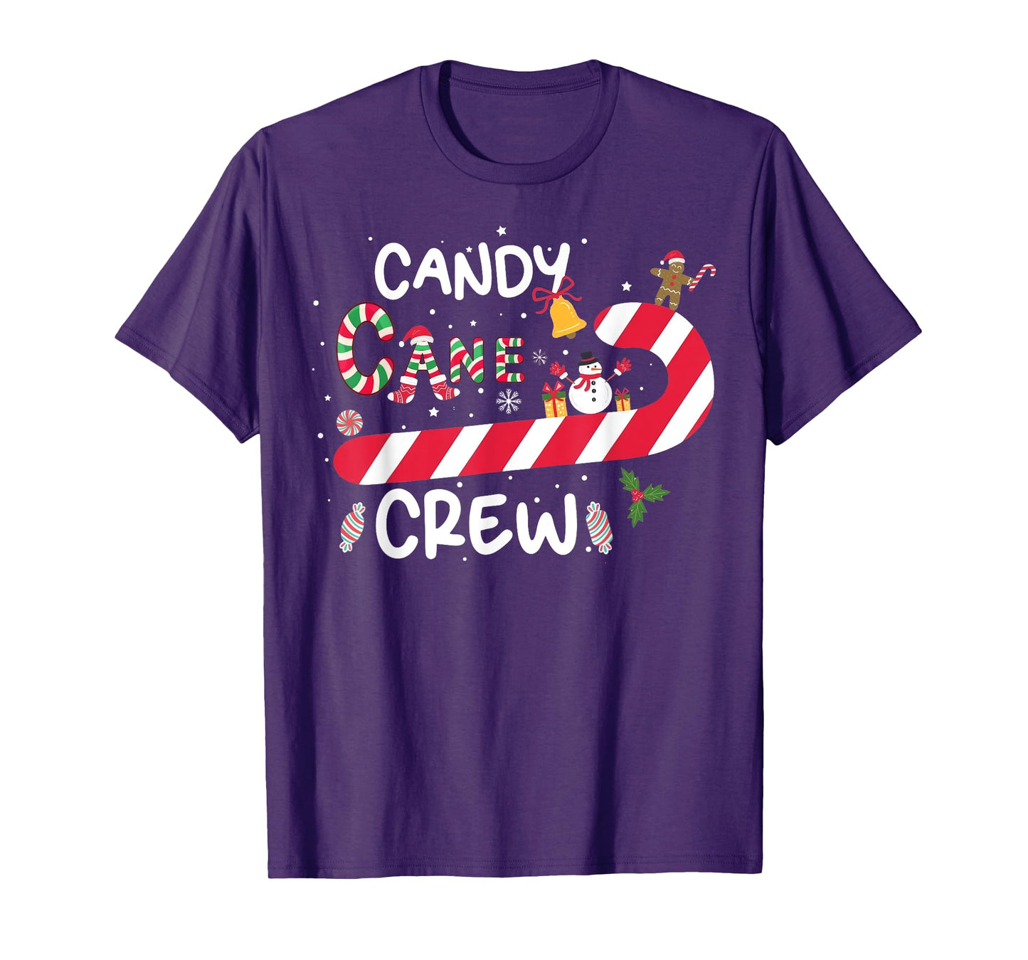 Candy Cane Crew Funny Christmas Candy Lover X Mas T-Shirt