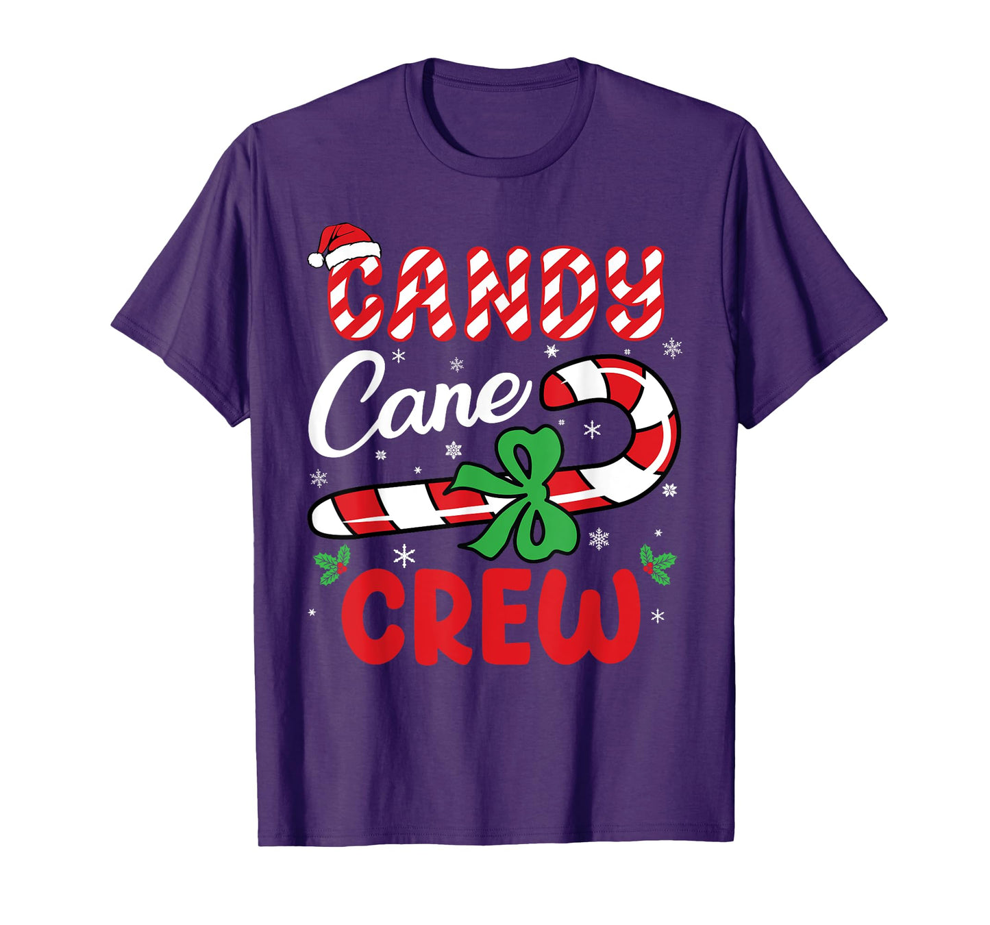 Candy Cane Crew - Funny Christmas Holiday Men Women T-Shirt