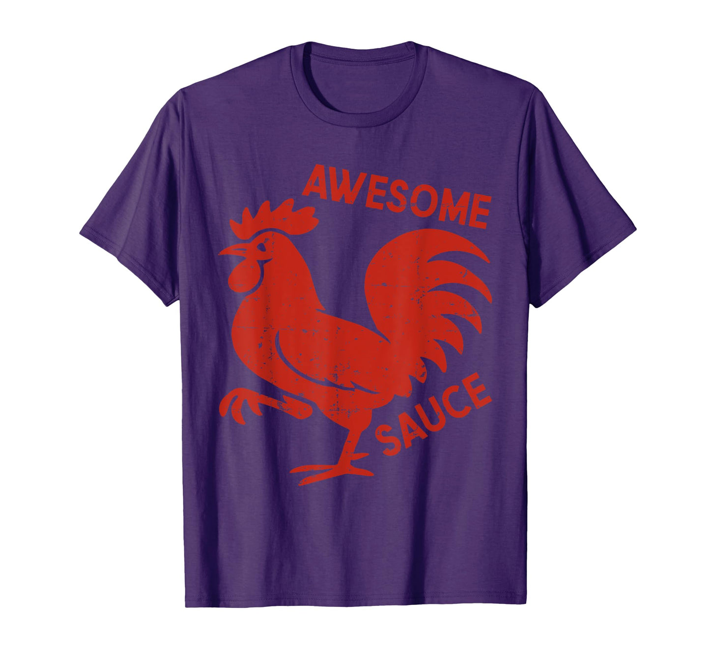 Awesome Sauce with Picture of Rooster Funny T-Shirt