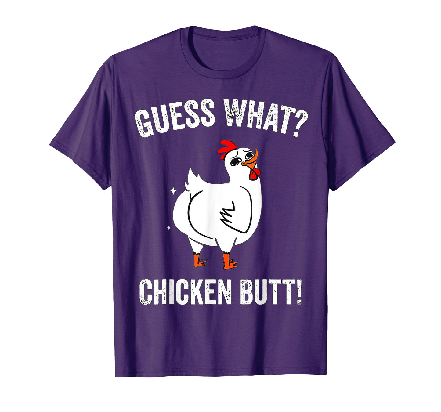 Funny Animal Guess What Chicken Butt Cute Chickens Buffs T-Shirt