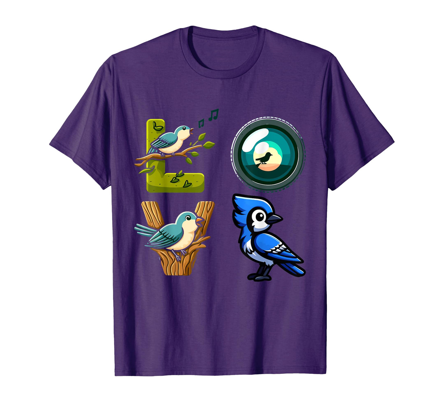 Funny Bird Watching Apparel Cool Bird Lover Present Designs T-Shirt