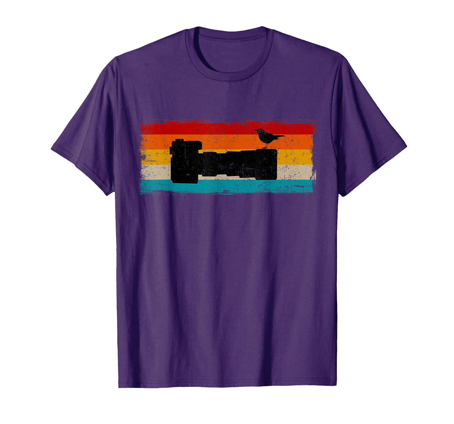 Vintage Bird Photographer Nature Photography Bird Lover T-Shirt
