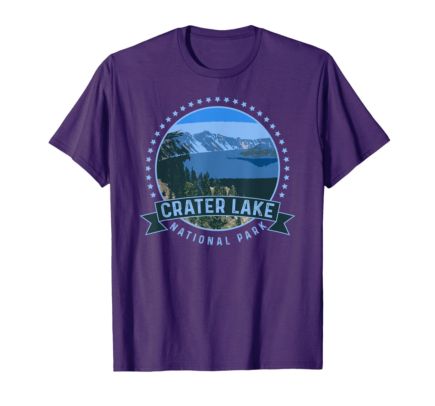 Crater Lake National Park TShirt -Outdoor Camping Hiking Tee T-Shirt