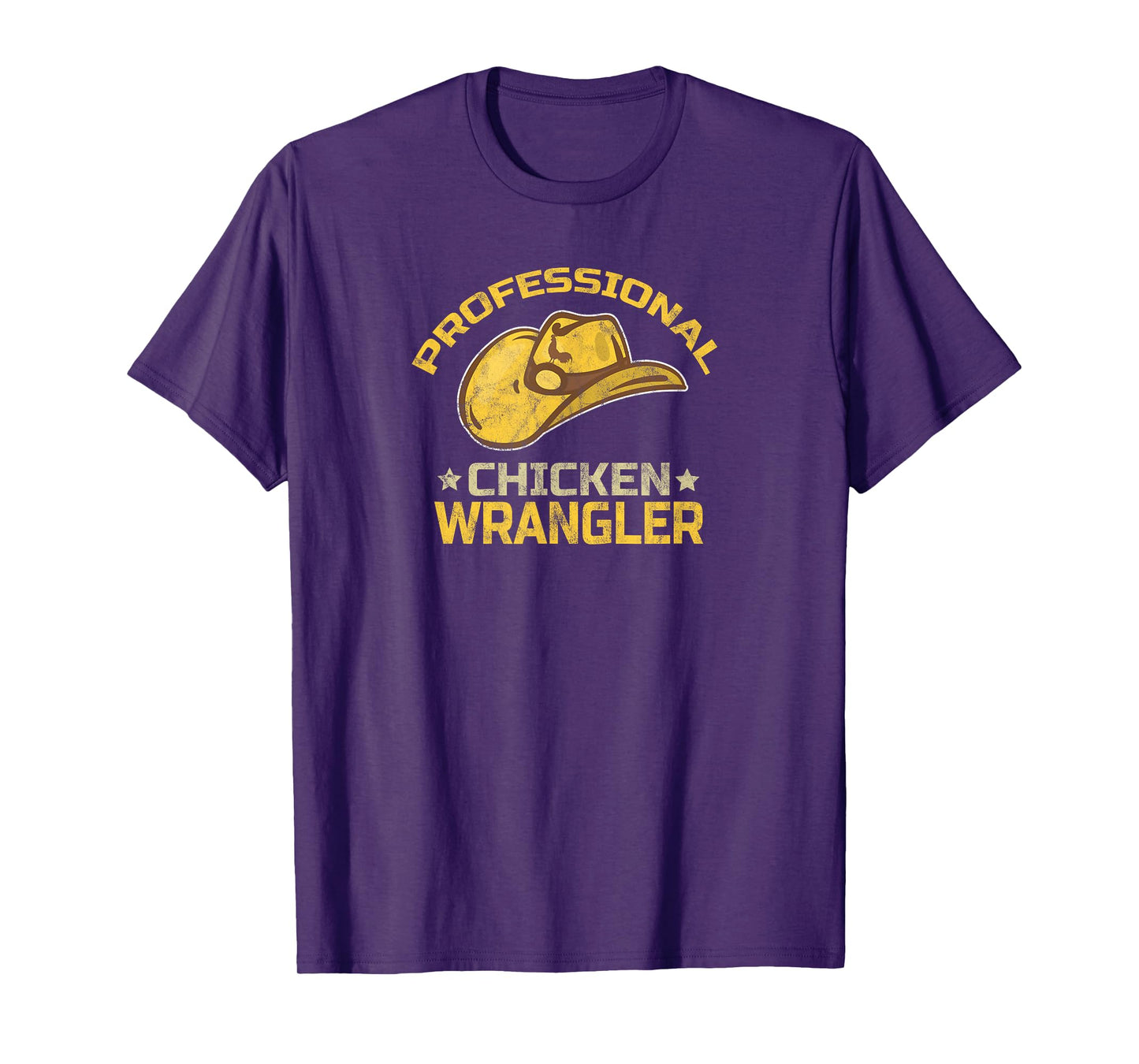 Funny Chicken Farmer Farming Professional Chicken Wrangler T-Shirt