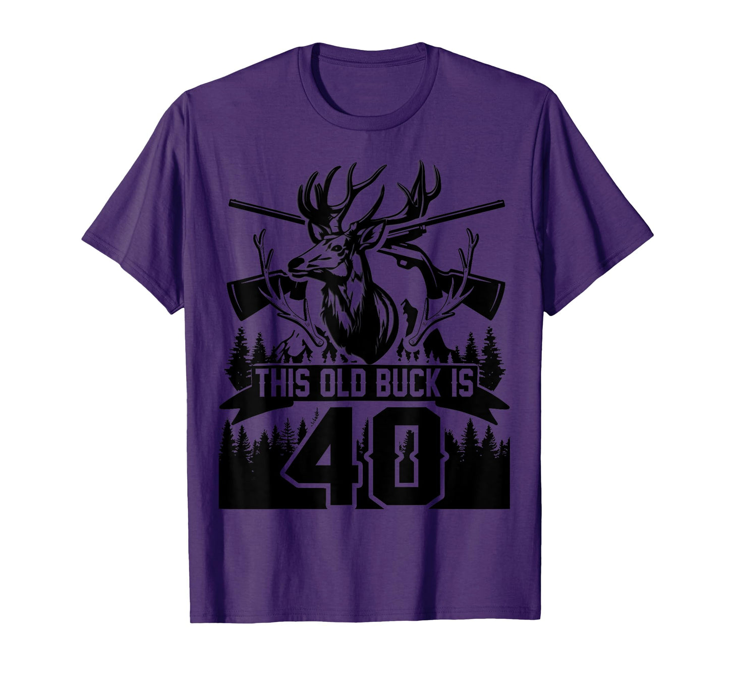 This Old Buck Is 40: 40 Old Deer Hunter 40th Birthday Deer T-Shirt
