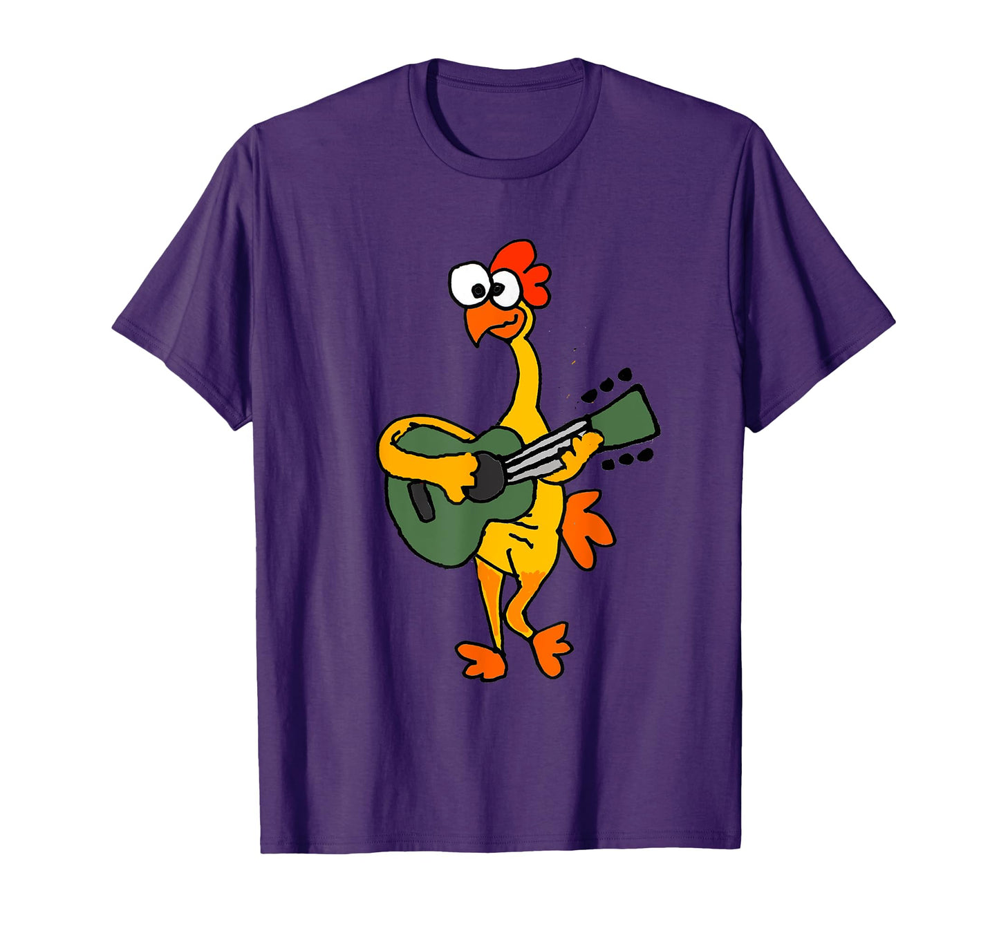 SmileteesMusic Funny Rubber Chicken Playing Guitar T-shirt T-Shirt