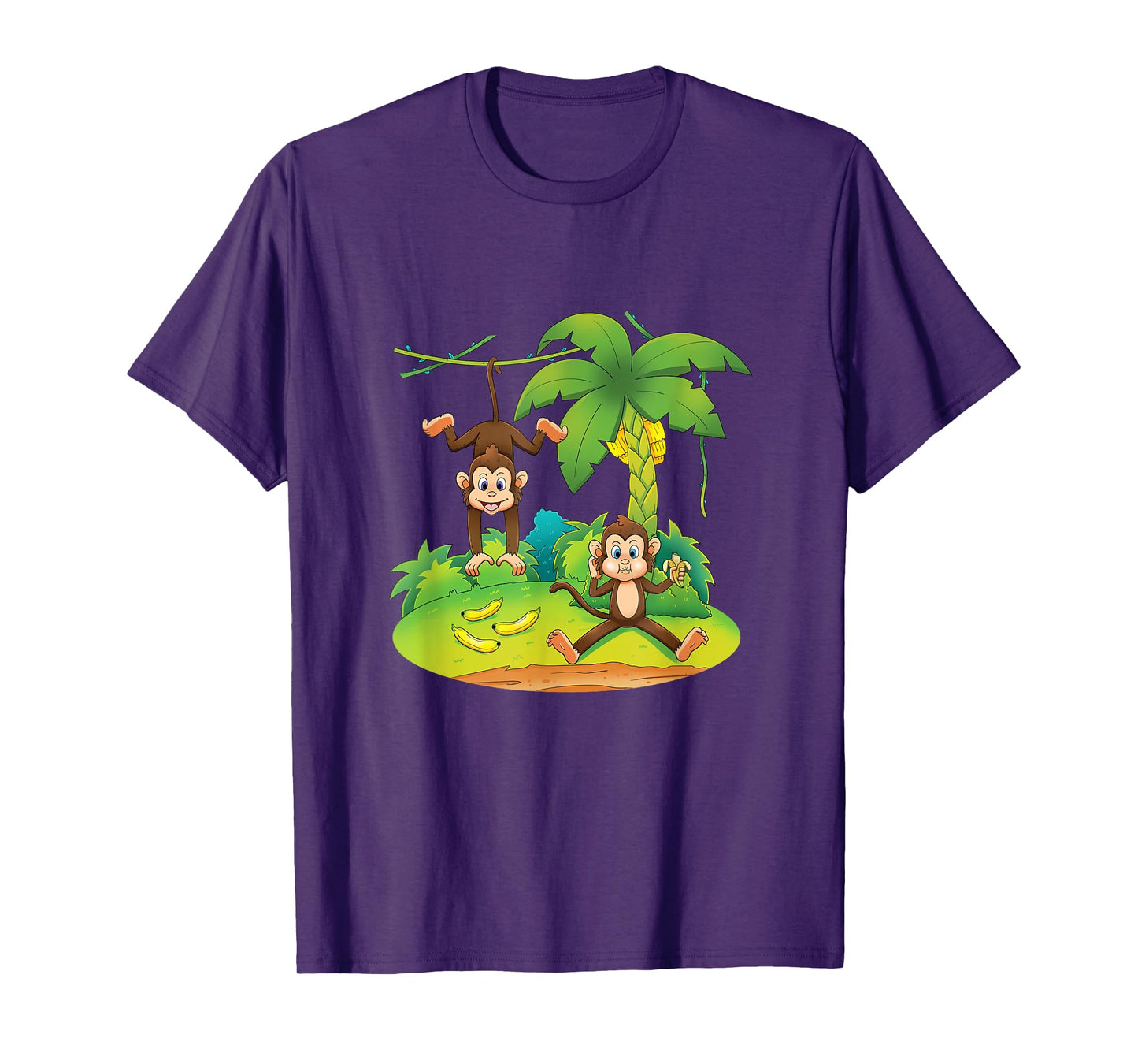 MONKEYS IN TREES Jungle Animals Cute Birthday Gift T Shirt T-Shirt