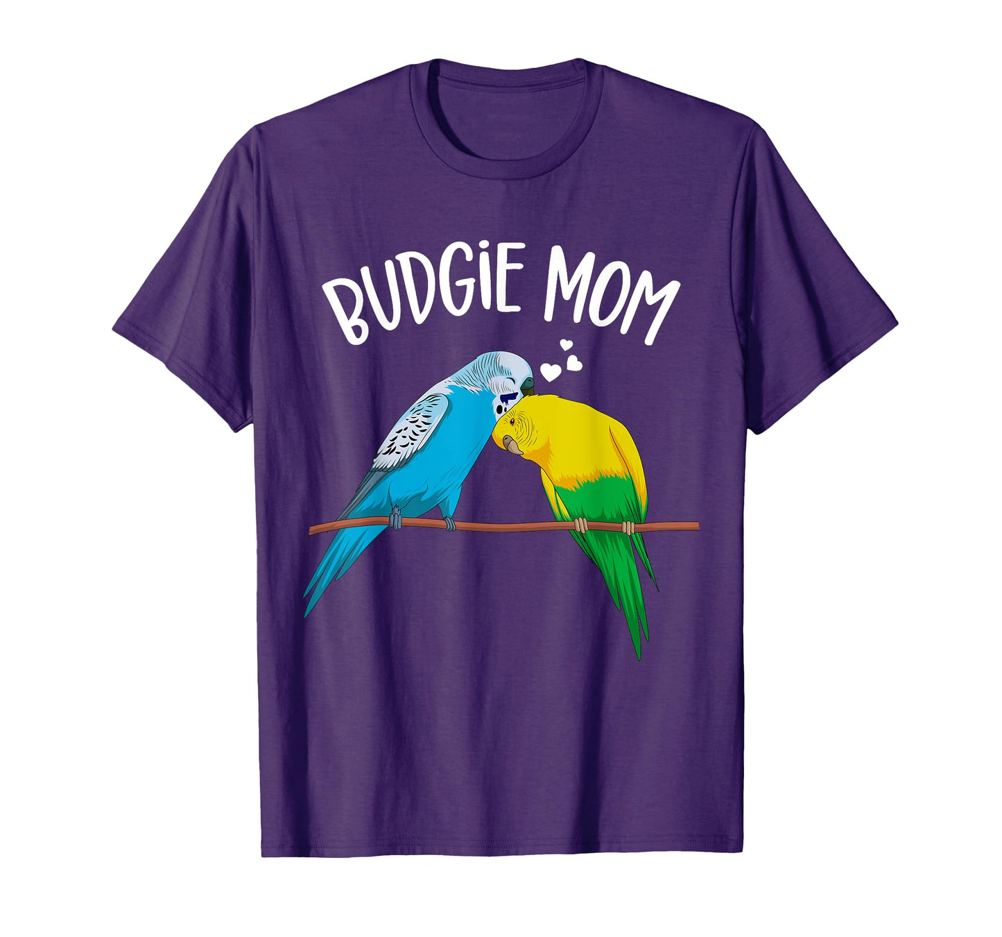 Budgie Mom Parakeet Budgerigar Funny Girls Womens T-Shirt