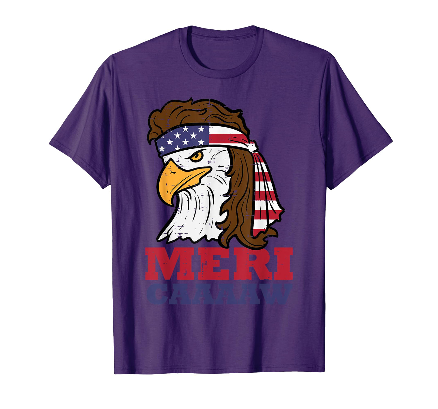 4th Of July Eagle Meri Caw Freedom Patriotic Men Women Kids T-Shirt