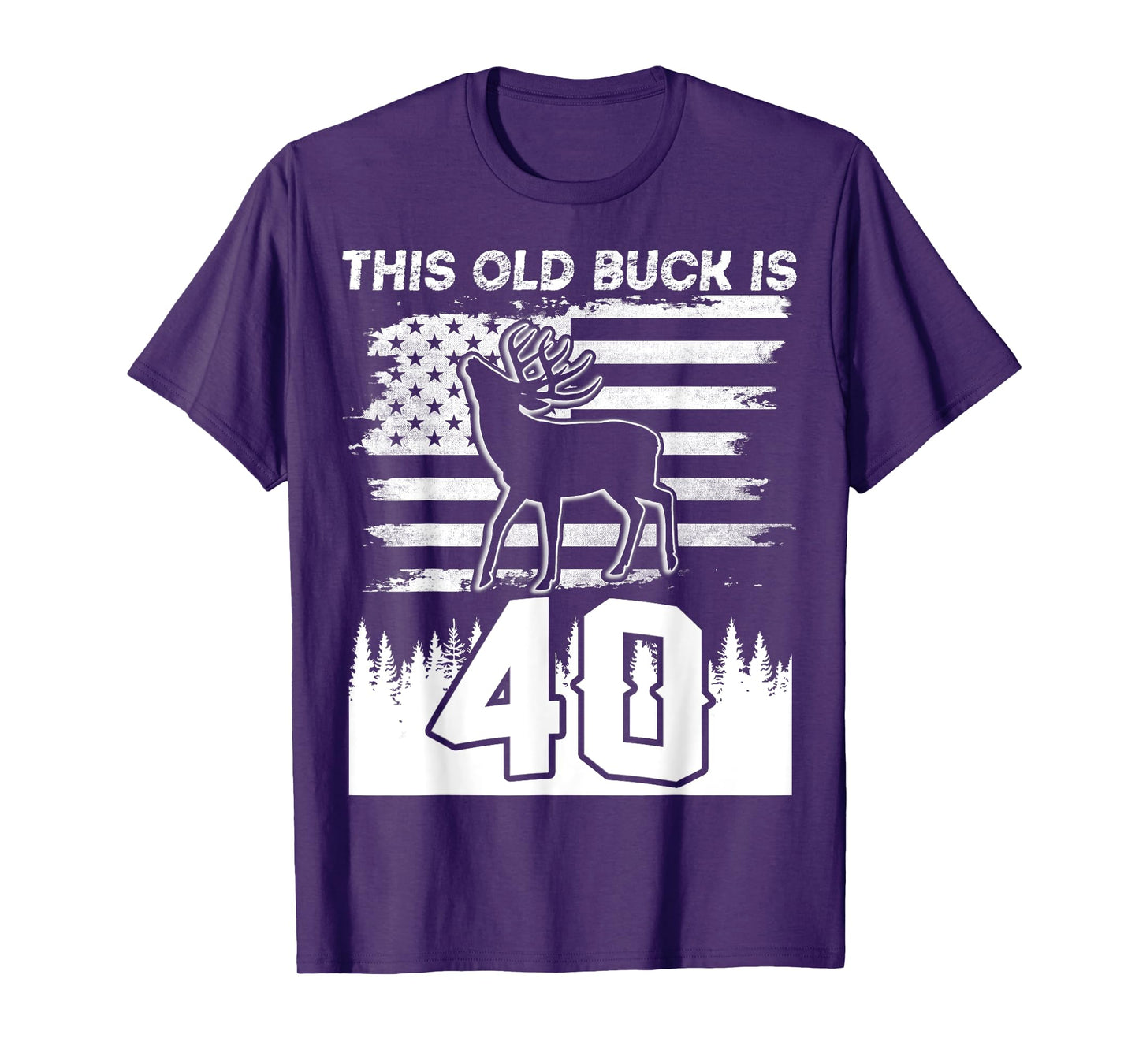 This Old Buck Is 40: 40 Old Deer Hunter 40th Birthday Deer T-Shirt