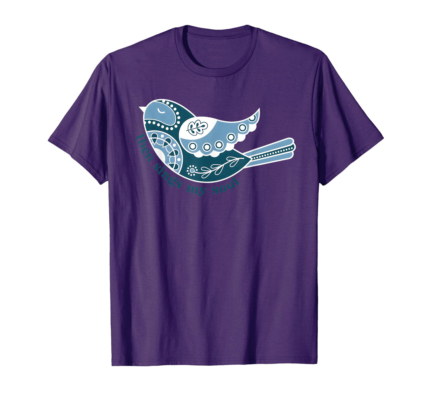 Retro Then Sings My Soul Funny Bird Christian T-Shirt