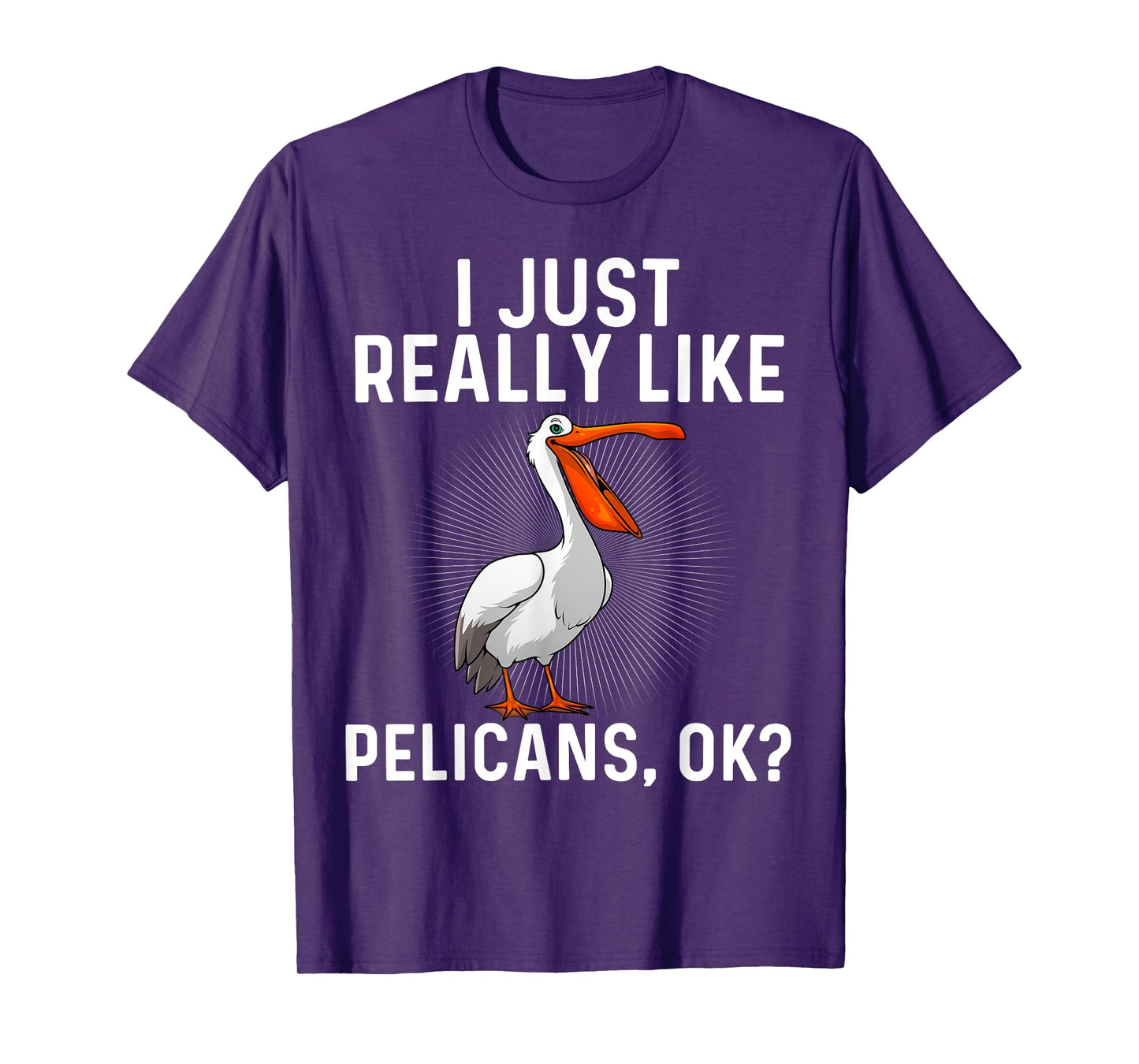 Funny Pelican Art For Men Women Ornithology Pelican Lover T-Shirt