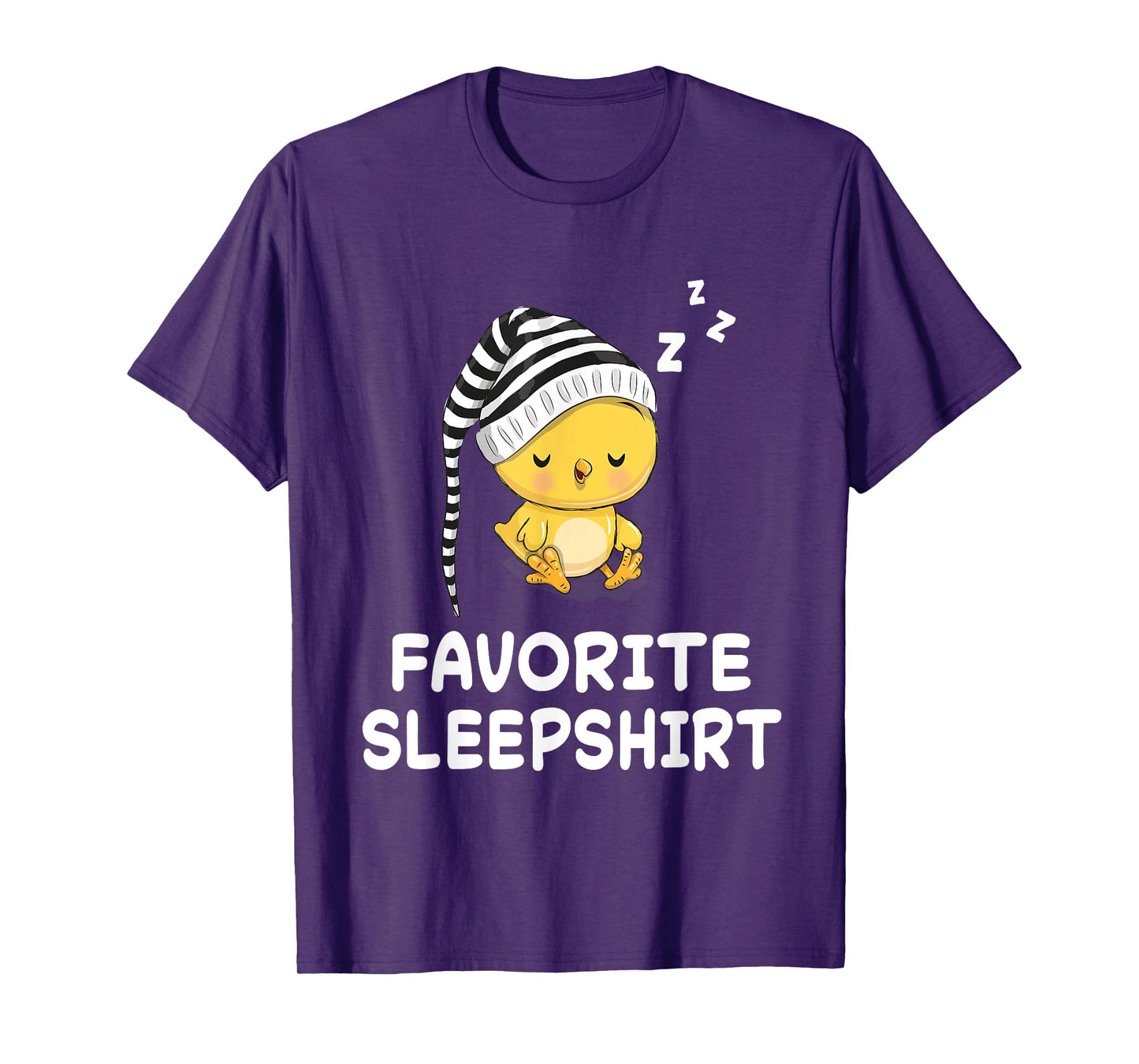Chick Chicken Nap Sleeping Sleep Pajama Nightgown T-Shirt