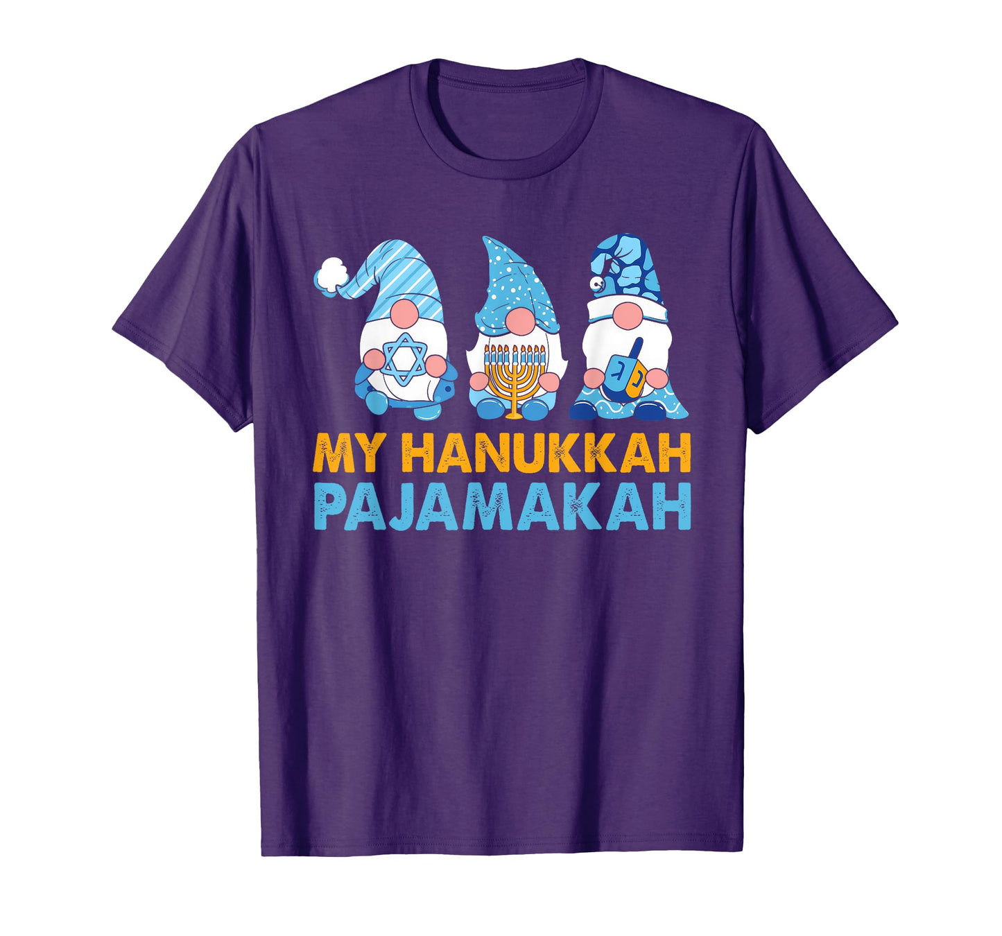 My Hanukkah Pajamakah Funny Chanukah Pajamas Xmas Women Kids T-Shirt