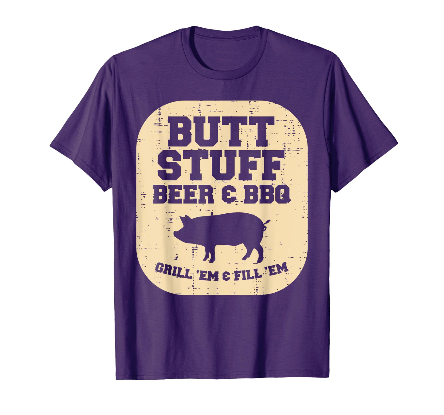 Pork Stuff Bbq Grill Em Barbecue Pig Meat Grilling Dad Men T-Shirt
