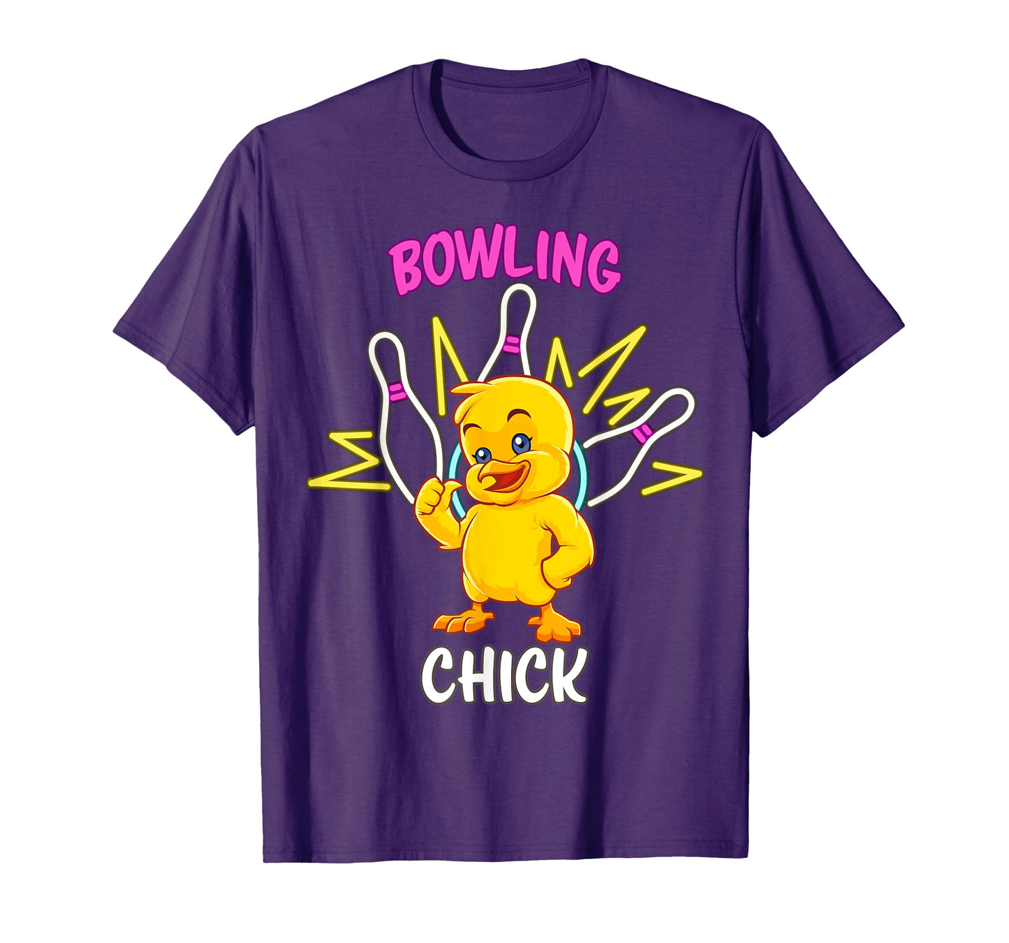 Bowling Chick Funny Chicken Sports Athlete T-Shirt