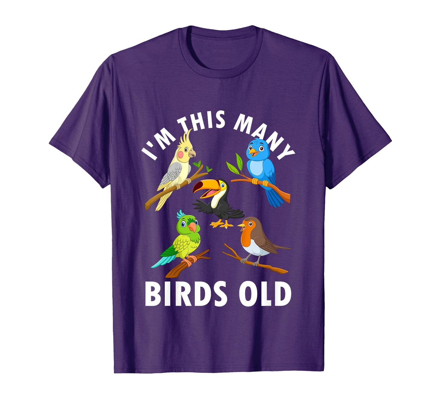 5 Year Old Birds Old 5th Birthday Kids T-Shirt