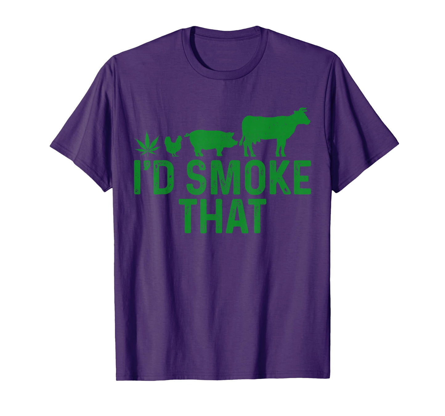 Cannabis I'd Smoke That BBQ Grilling Smoking Marijuana Weed T-Shirt
