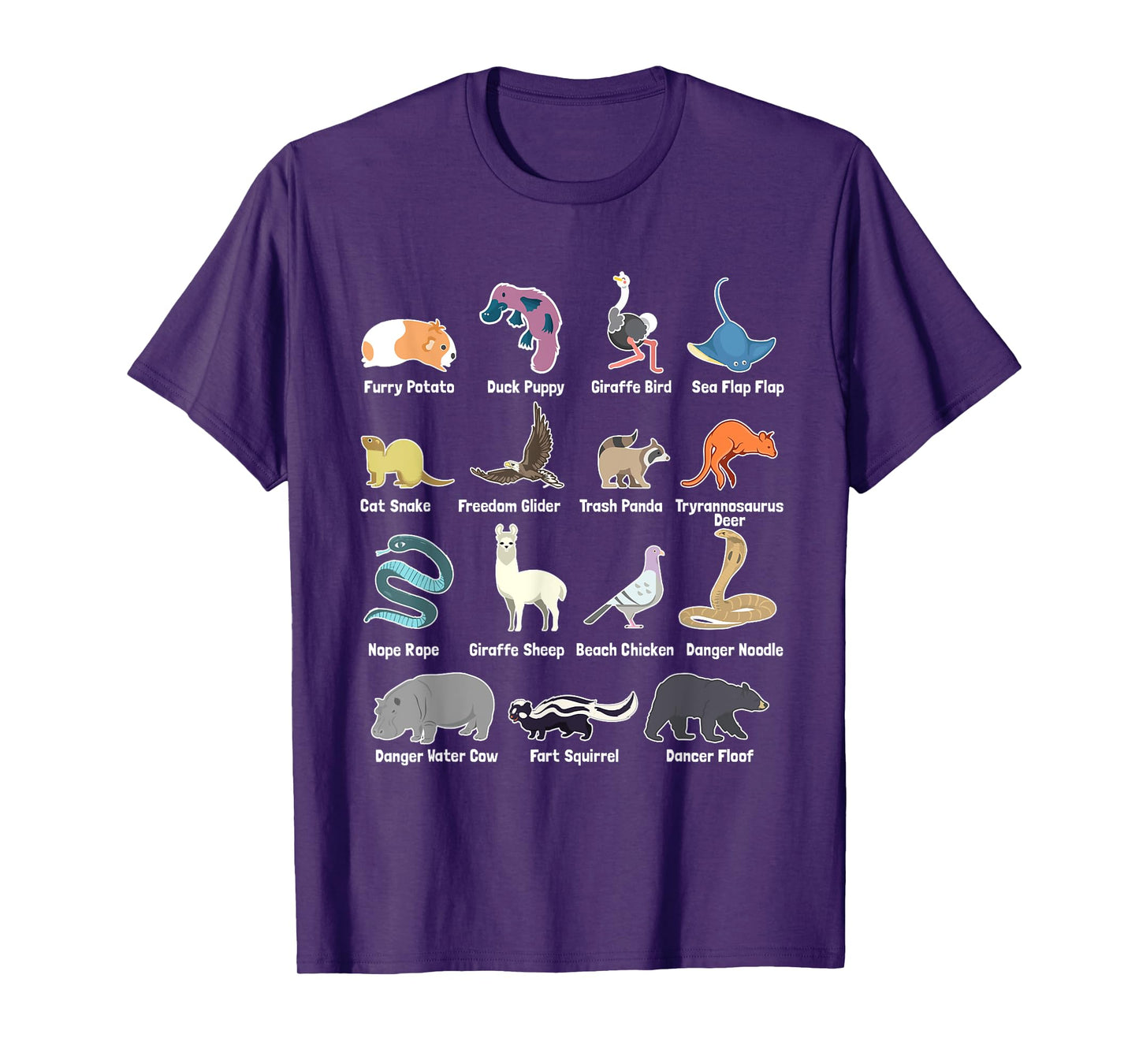 Animals Of The World - Rare Exotic Animals Funny Memes Gift T-Shirt
