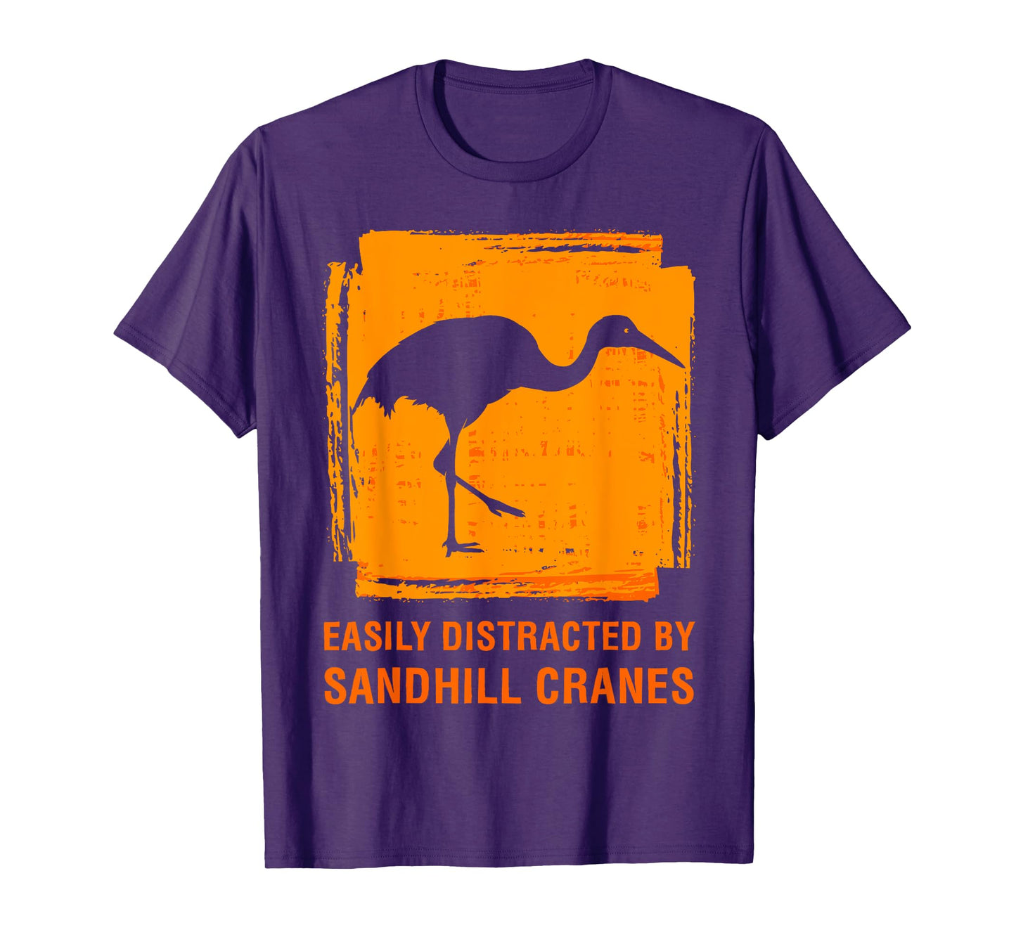 Easily Distracted By Sandhill Crane Birdwatcher Bird Lover T-Shirt