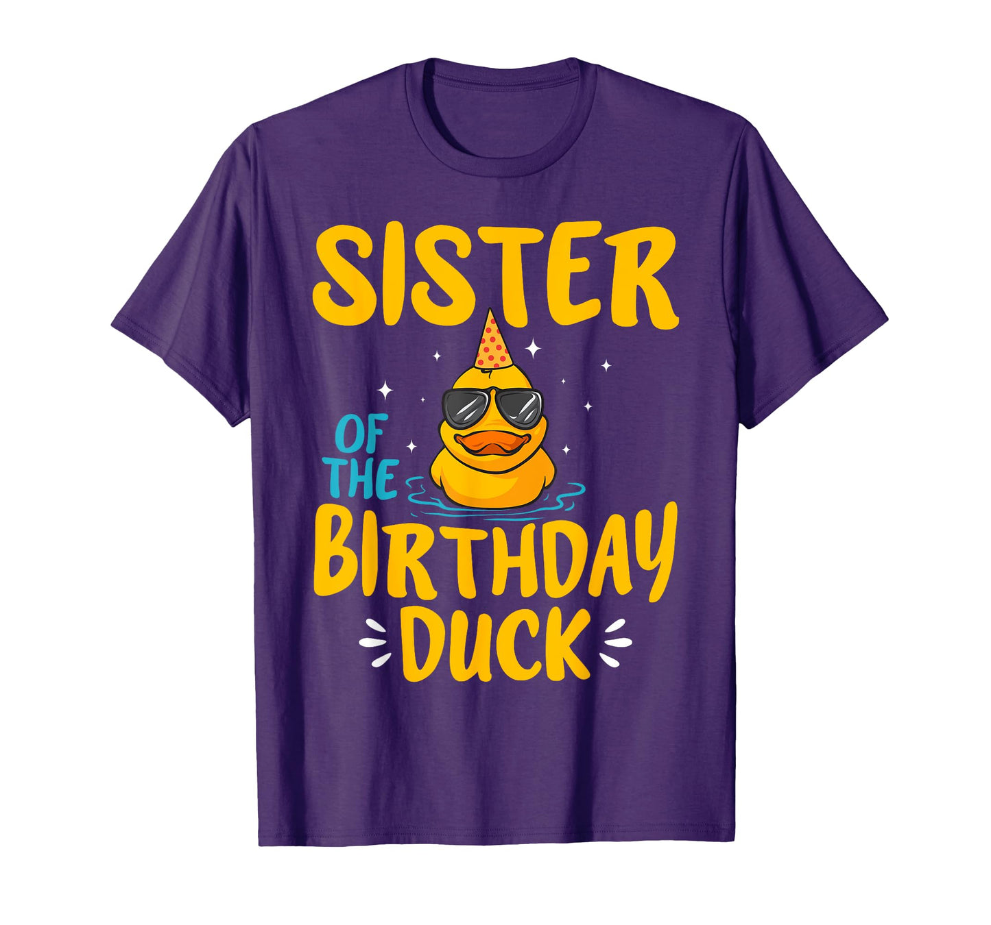 Rubber Duck Sister Of The Birthday Duck Rubber Duckies T-Shirt