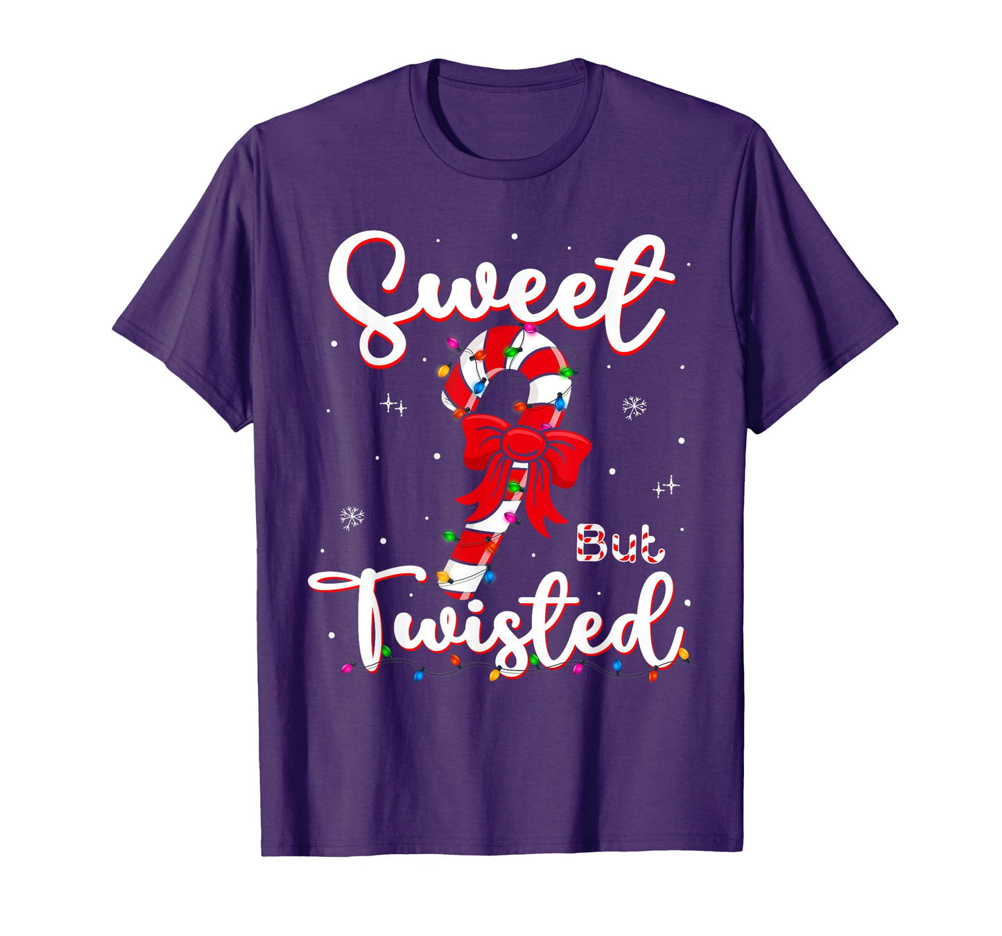 Sweet But Twisted Funny Christmas Candy Cane Xmas Holiday T-Shirt