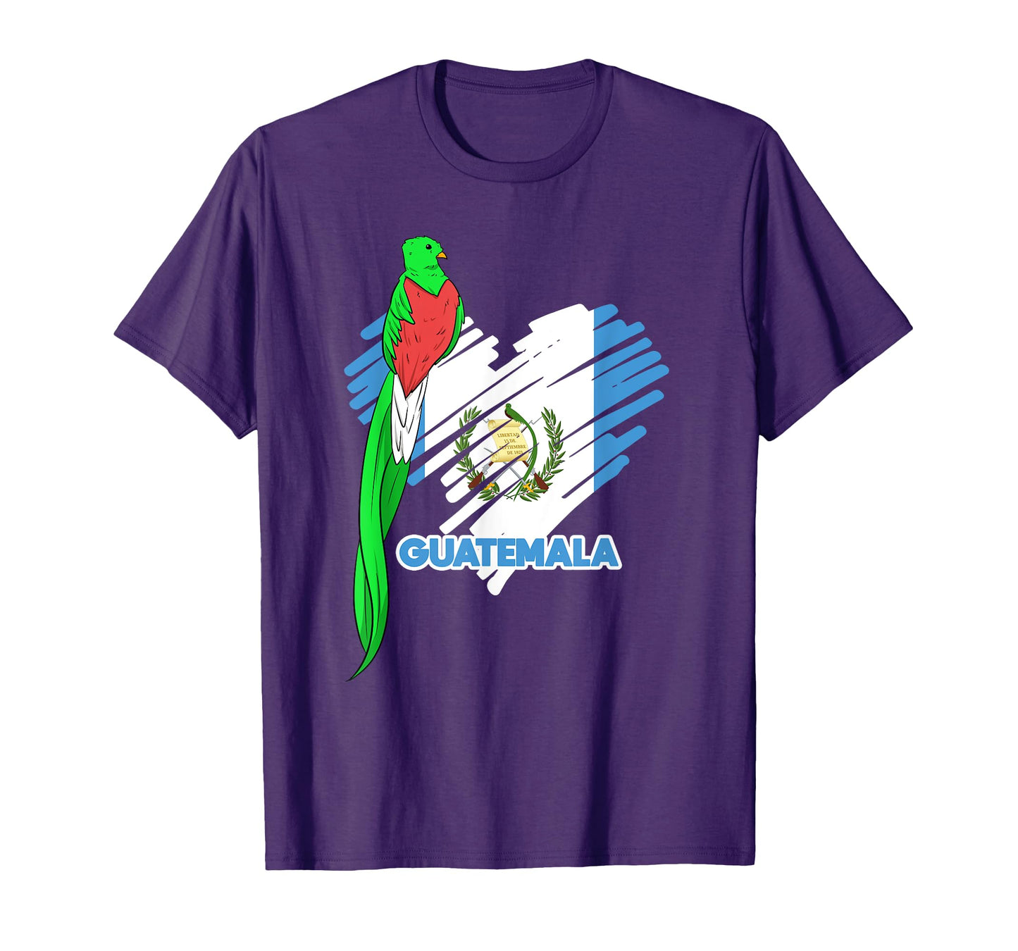 Guatemala Quetzal National Bird Guatemalan Flag Day T-Shirt