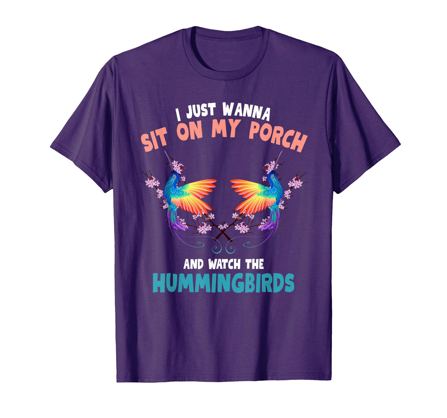 Funny Hummingbird Art For Men Women Kids Bird Lovers T-Shirt