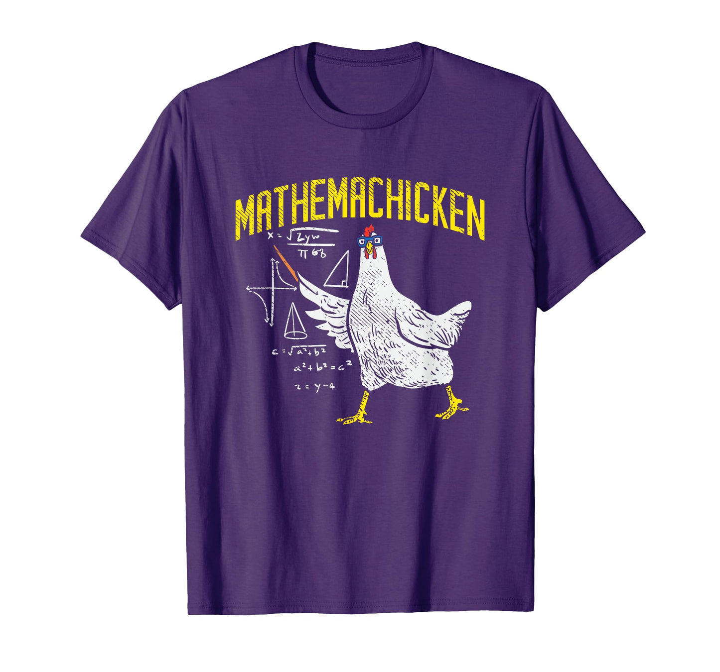 Mathemachicken Math Nerd Algebra Teacher Chicken Lover Hen T-Shirt