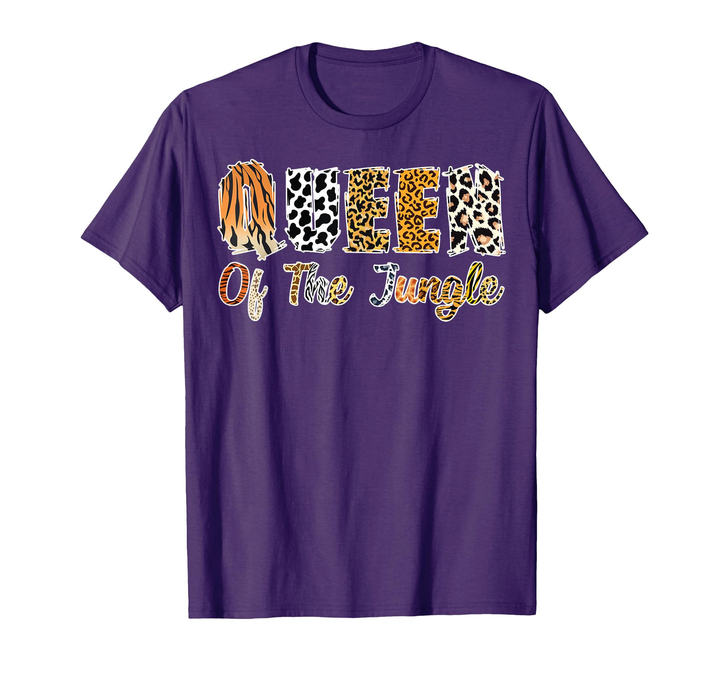 Queen Of The Jungle Birthday Zoo Safari Jungle Animal Family T-Shirt