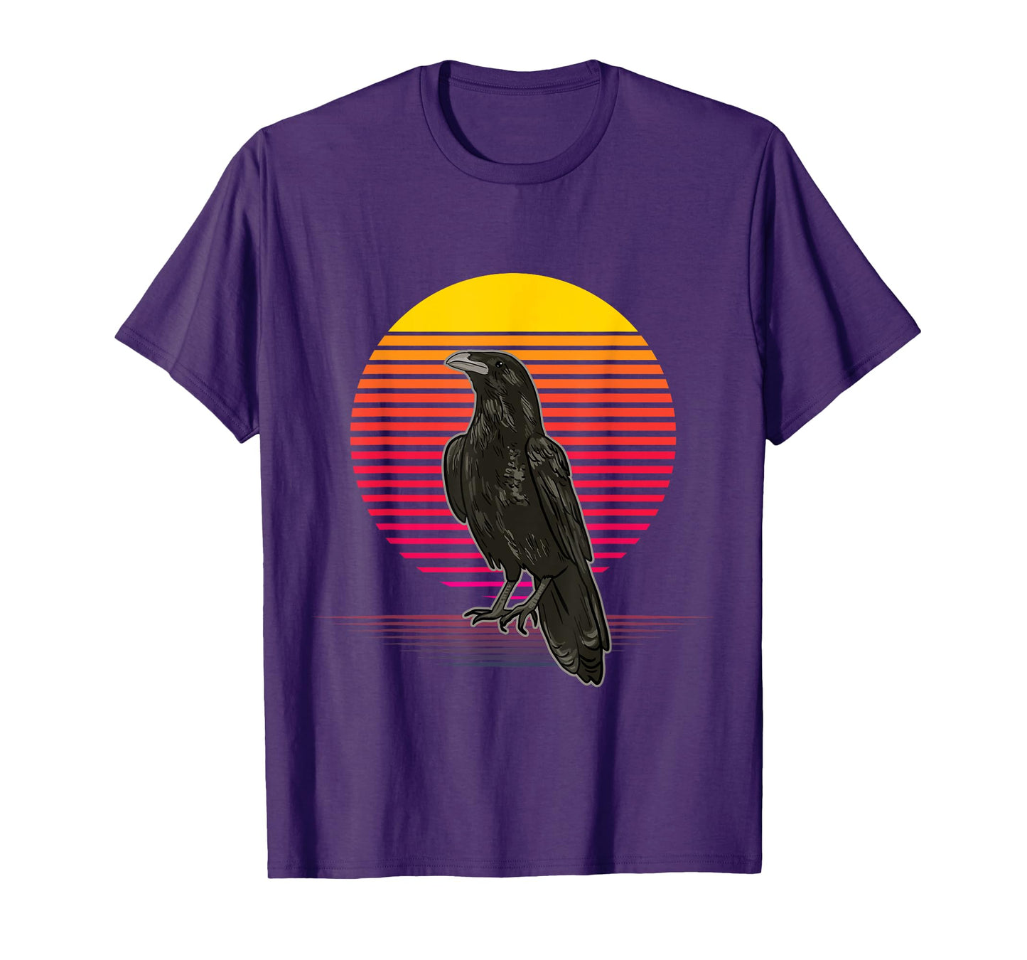 Crow Bird Vaporwave Style for Crow and Raven Lovers T-Shirt
