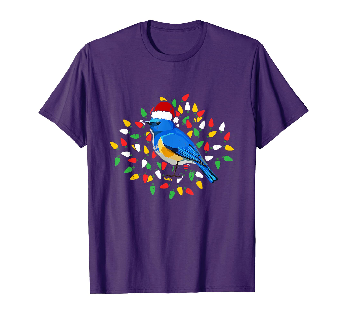 Holiday Xmas Santa Hat Himalayan Bluetail Bird Christmas T-Shirt